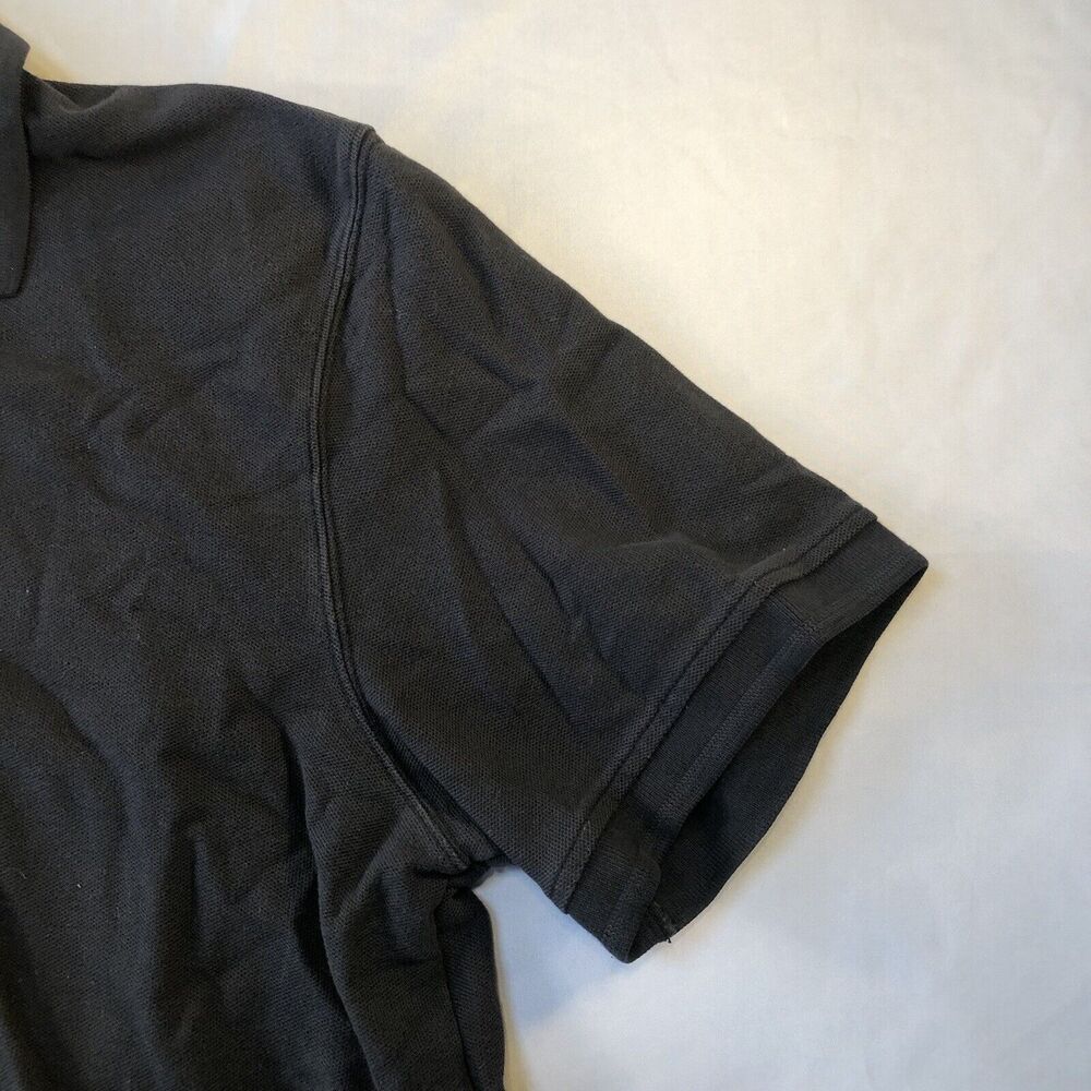 L.L. Bean Traditional Fit Short Sleeve Polo Shirt Men's Size Large Black - Picture 6 of 10